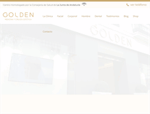Tablet Screenshot of clinicagolden.com